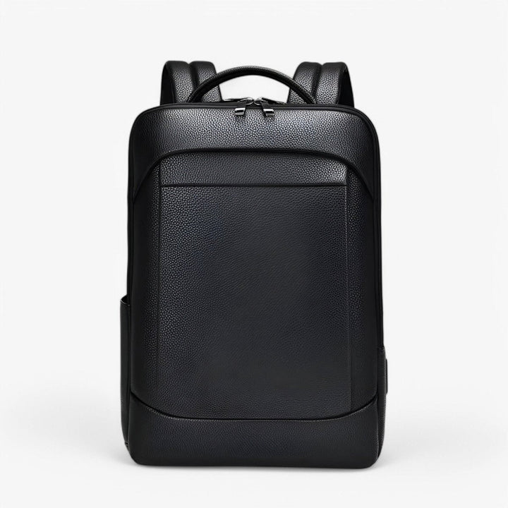 Lisslune | EXECUTREK – Elegant Leather Laptop Backpack with USB Port
