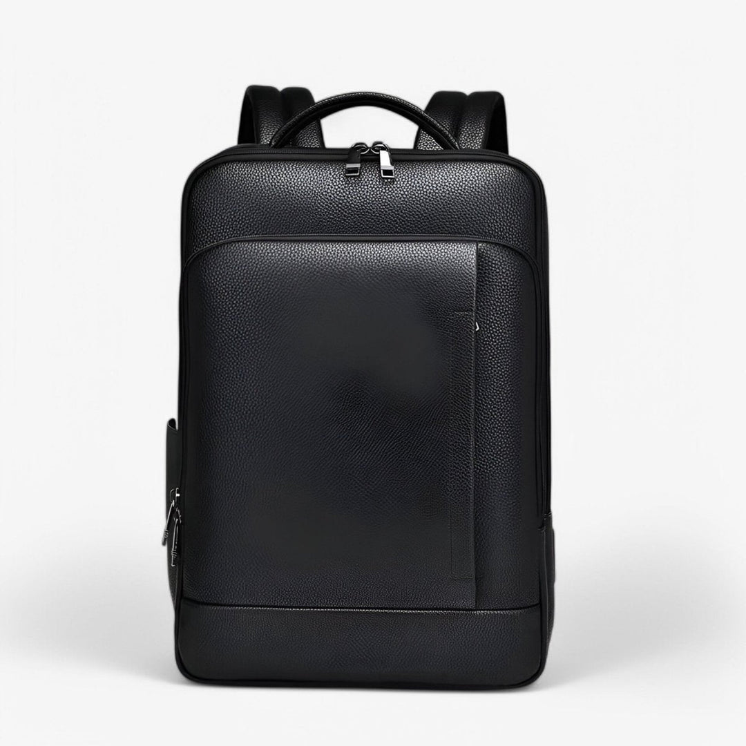 Lisslune | EXECUTREK – Elegant Leather Laptop Backpack with USB Port