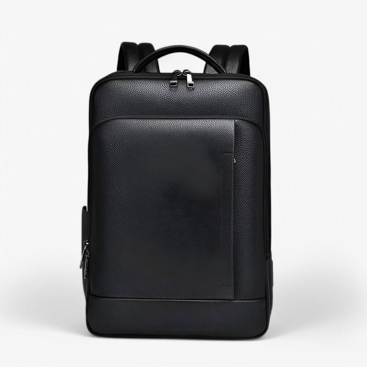 Lisslune | EXECUTREK – Elegant Leather Laptop Backpack with USB Port