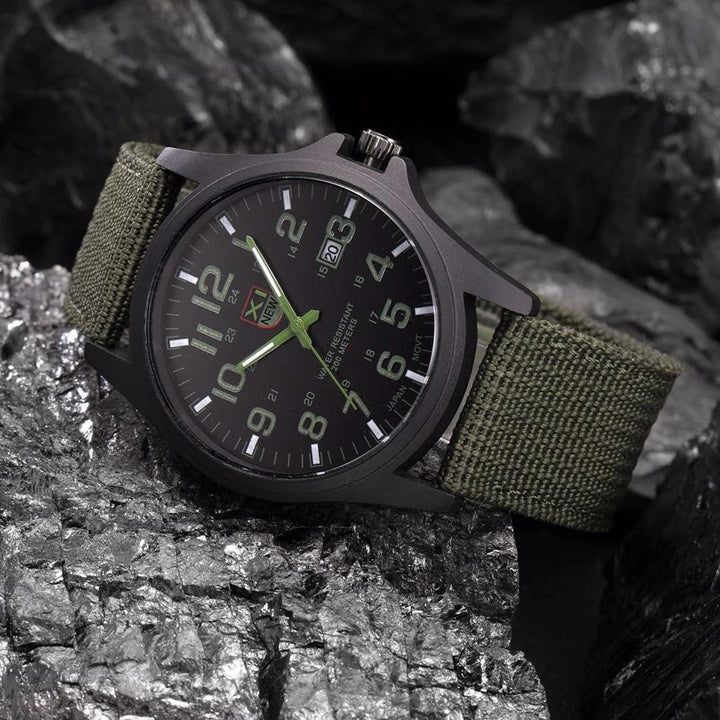 Lisslune | Tactical Men's Watch AdventureTime – Waterproof and Shock Resistant with LED