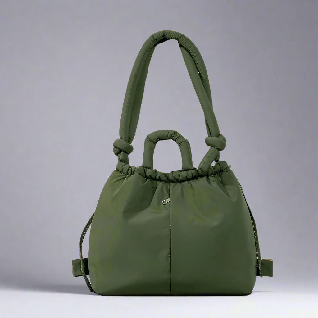 Lisslune | Riva Puffer Handbag – Stylish Carry Bag with Shoulder Strap