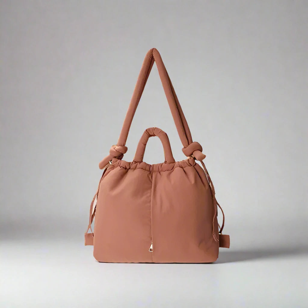 Lisslune | Riva Puffer Handbag – Stylish Carry Bag with Shoulder Strap