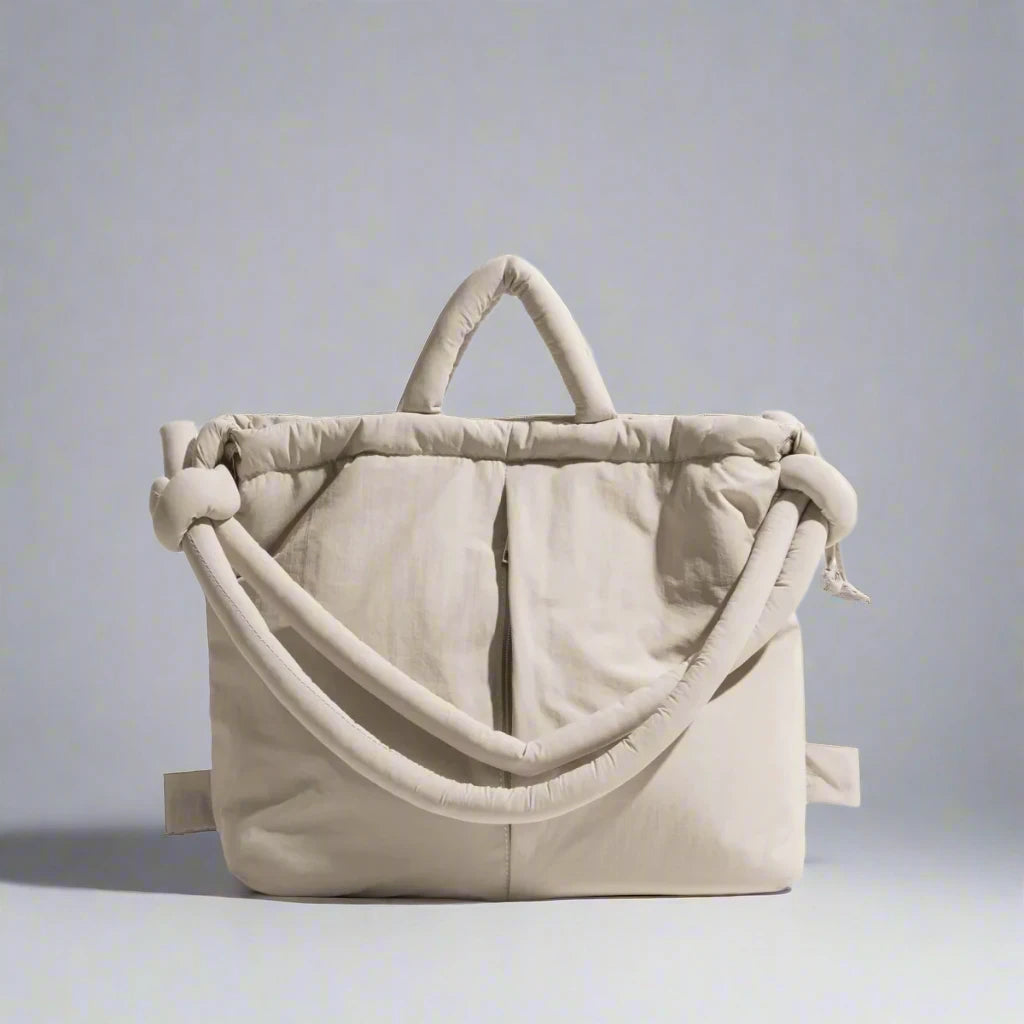 Lisslune | Riva Puffer Handbag – Stylish Carry Bag with Shoulder Strap