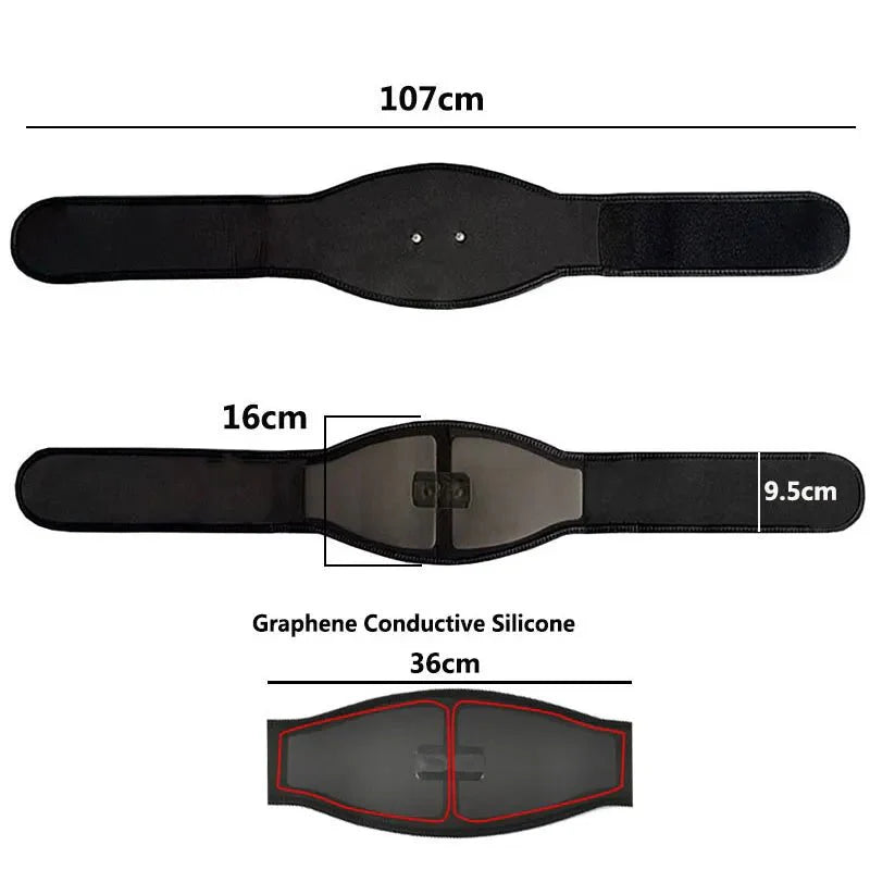 Lisslune | EMS Abs Trainer – 19-Level Abdominal Muscle Stimulator for Core Strengthening