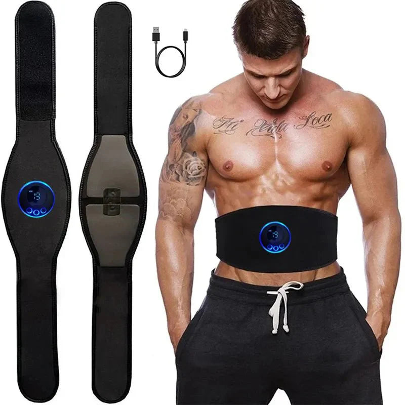 Lisslune | EMS Abs Trainer – 19-Level Abdominal Muscle Stimulator for Core Strengthening
