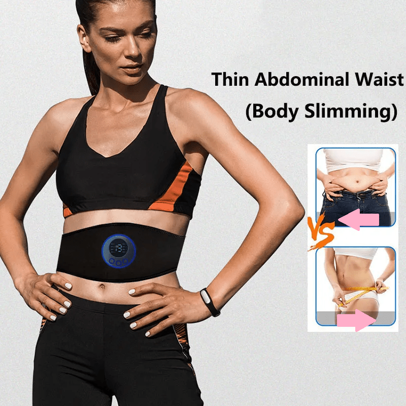 Lisslune | EMS Abs Trainer – 19-Level Abdominal Muscle Stimulator for Core Strengthening
