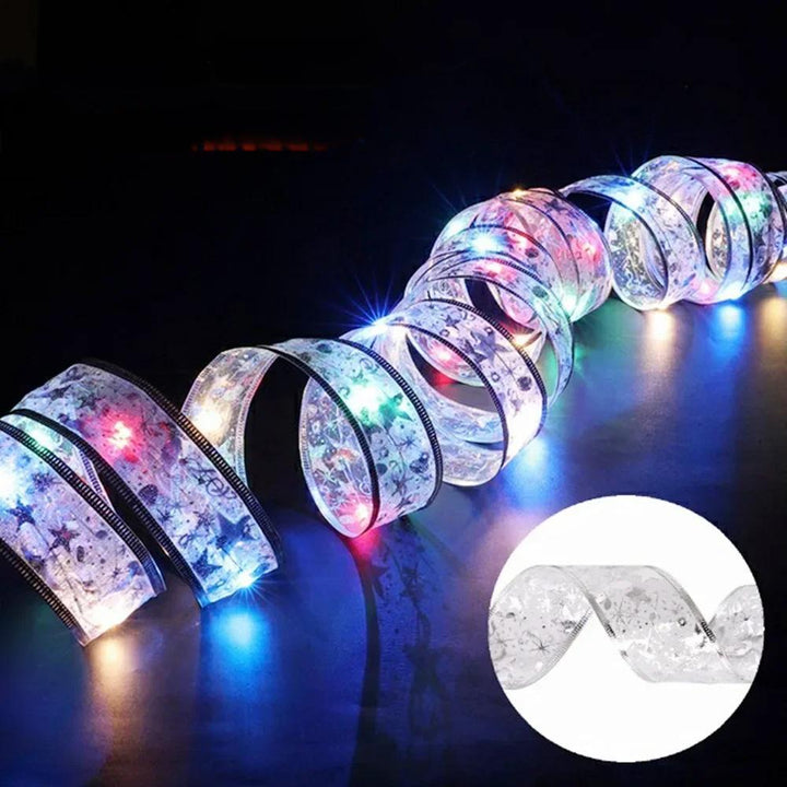 Lisslune | Enchanting Ribbon Fairy Lights – Christmas Tree Ornaments & Home Décor for a Magical New Year’s Celebration!