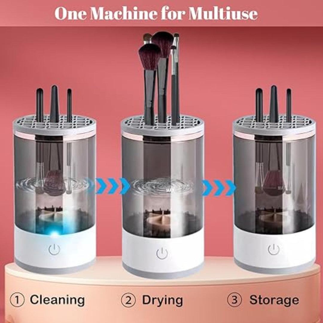 Lisslune | 3-in-1 Automatic Makeup Brush Cleaner
