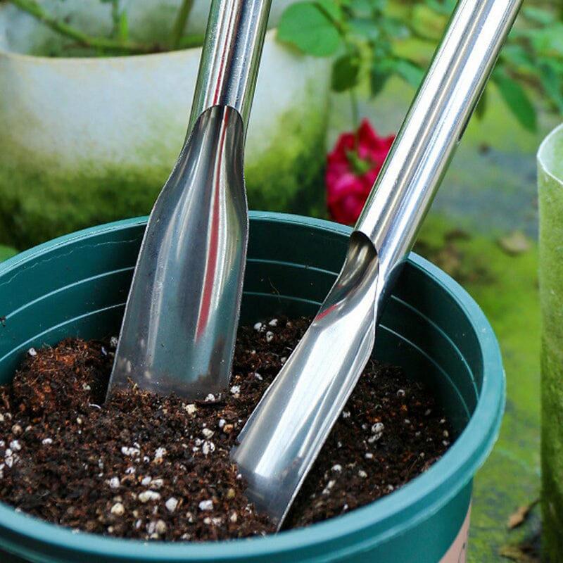 Lisslune | DigDeep Hand Trowel – Stainless Steel Tool for Tough Soil Penetration