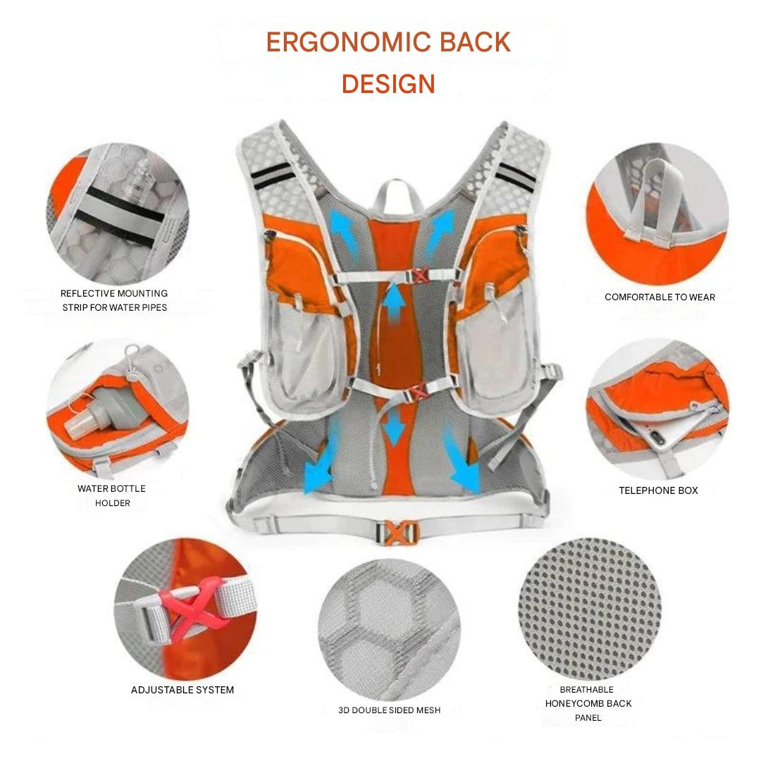 Lisslune | HydroTrail Backpack with Built-in Water Bladder – Lightweight & Waterproof