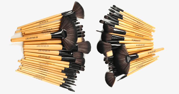 Lisslune | 24-piece Premium Wood Brush Set with Free Case