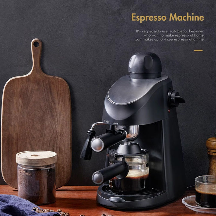 Lisslune | 3.5 Bar Espresso Machine with Built-In Steam Wand