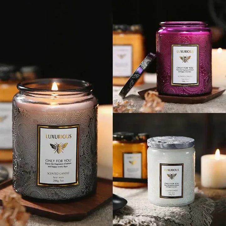 Lisslune | Scented candle glass with essential oils