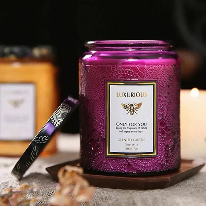 Lisslune | Scented candle glass with essential oils