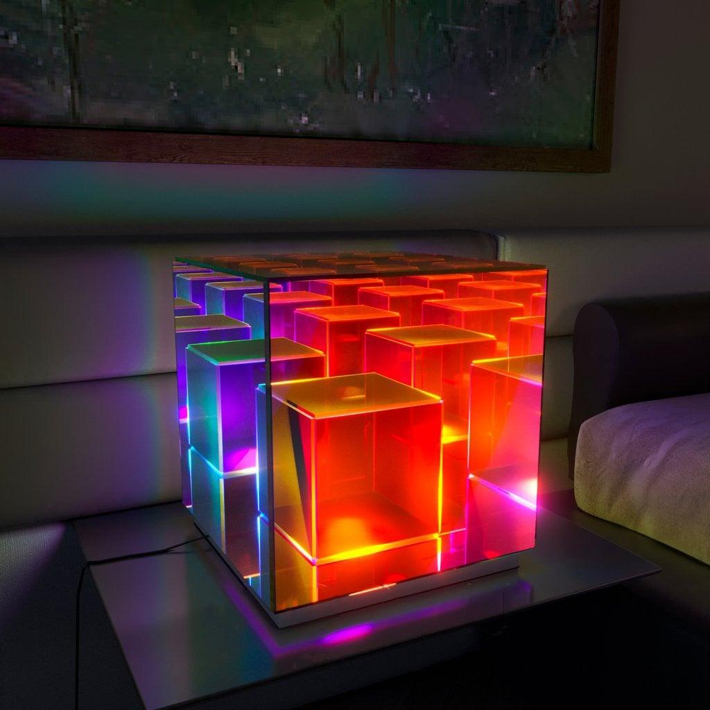 Lisslune | Eternity Rubiks Cube Prism Lamp
