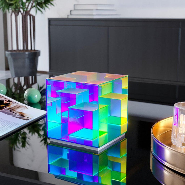 Lisslune | Eternity Rubiks Cube Prism Lamp