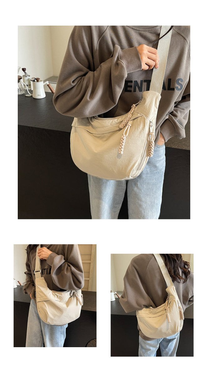 Lisslune | EVERCARRY – Nylon Shoulder Bag with Smart Compartments for Everyday Use