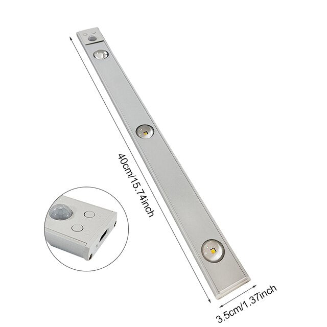 Lisslune | Wireless Smart LED Lights with Motion Sensor | Rechargeable and energy-efficient lighting for any room