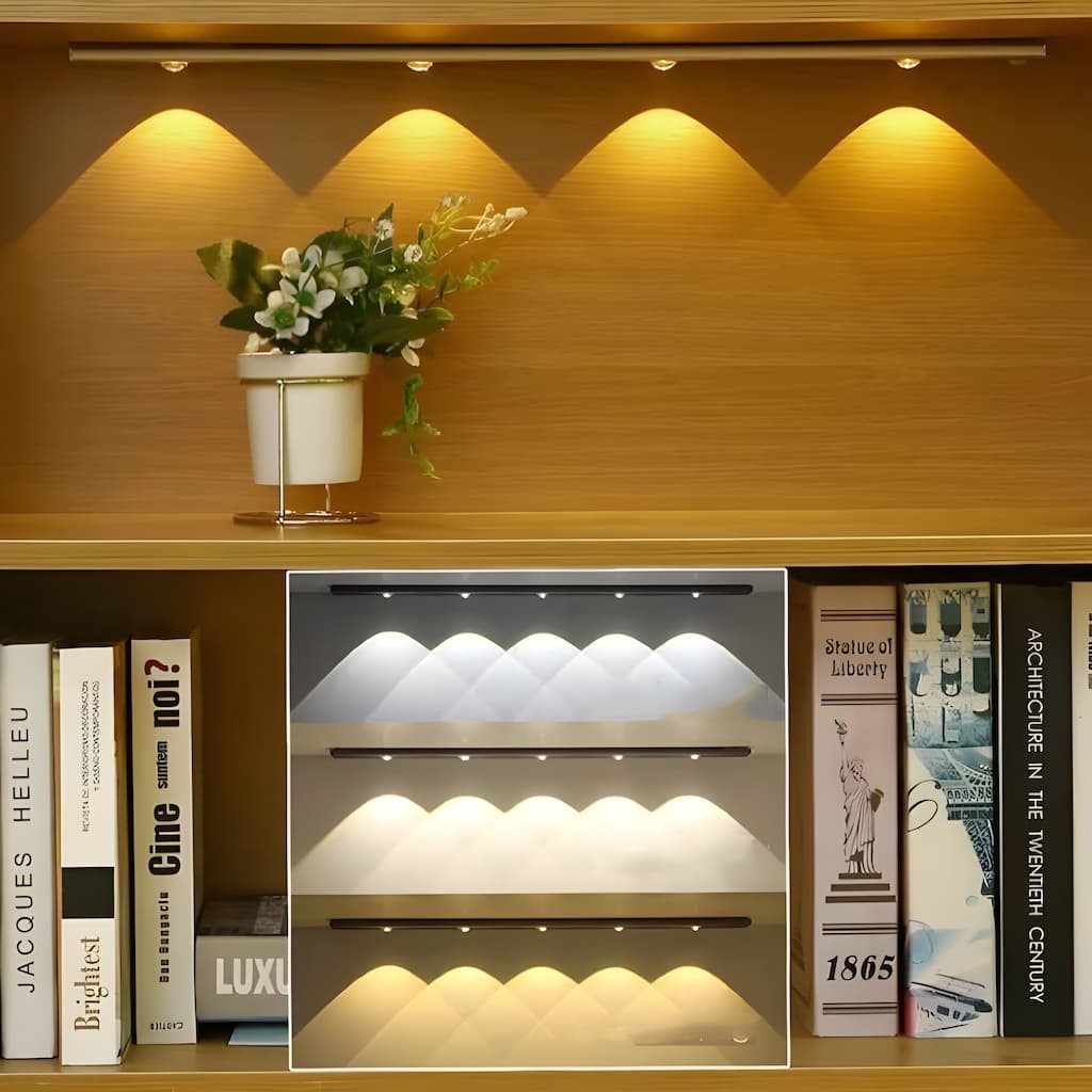 Lisslune | Wireless Smart LED Lights with Motion Sensor | Rechargeable and energy-efficient lighting for any room