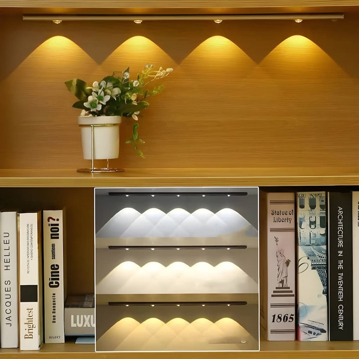 Lisslune | Wireless Smart LED Lights with Motion Sensor | Rechargeable and energy-efficient lighting for any room