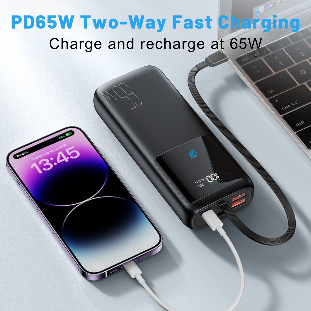 Lisslune | VoltMate Pro 65W – Smart Multicharge Powerbank with Touch Display