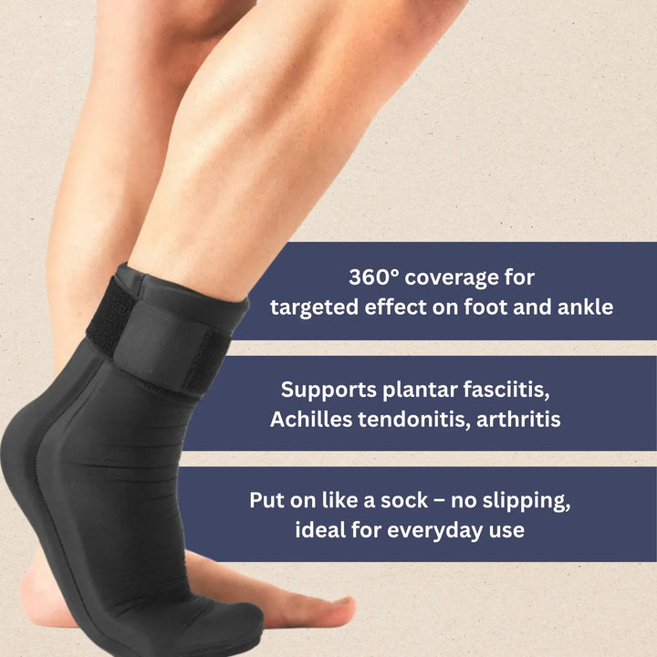 Lisslune | Cooling & Warming Foot Brace | Adjustable, Breathable & Ideal for Injury Recovery