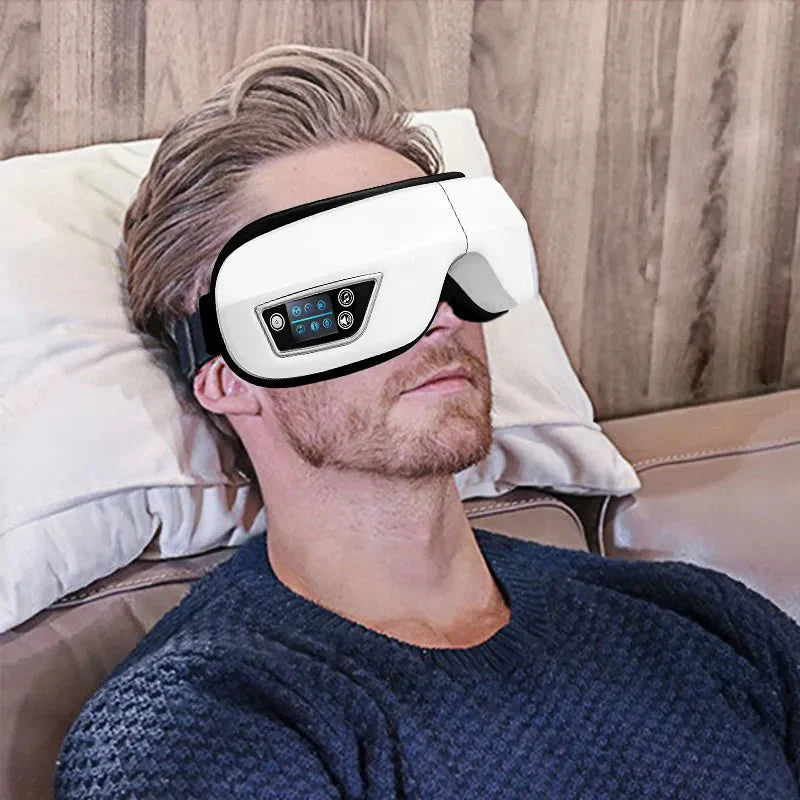 Lisslune | Eyeglow Smart 6D – Eye Massager with Heat, Vibration & Bluetooth for Screen-Weary Eyes