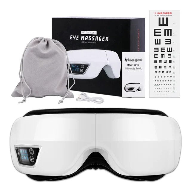 Lisslune | Eyeglow Smart 6D – Eye Massager with Heat, Vibration & Bluetooth for Screen-Weary Eyes
