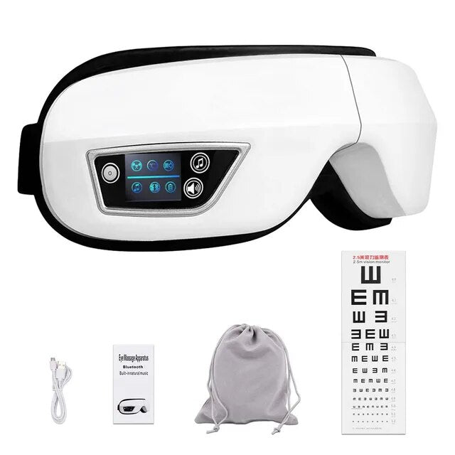 Lisslune | Eyeglow Smart 6D – Eye Massager with Heat, Vibration & Bluetooth for Screen-Weary Eyes