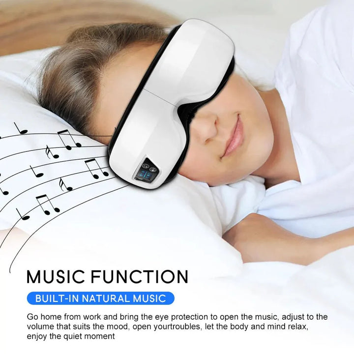 Lisslune | Eyeglow Smart 6D – Eye Massager with Heat, Vibration & Bluetooth for Screen-Weary Eyes