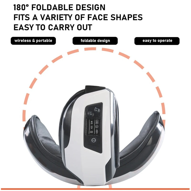 Lisslune | Portable Eye Massager with Soothing Heat, Vibration, and Bluetooth Music