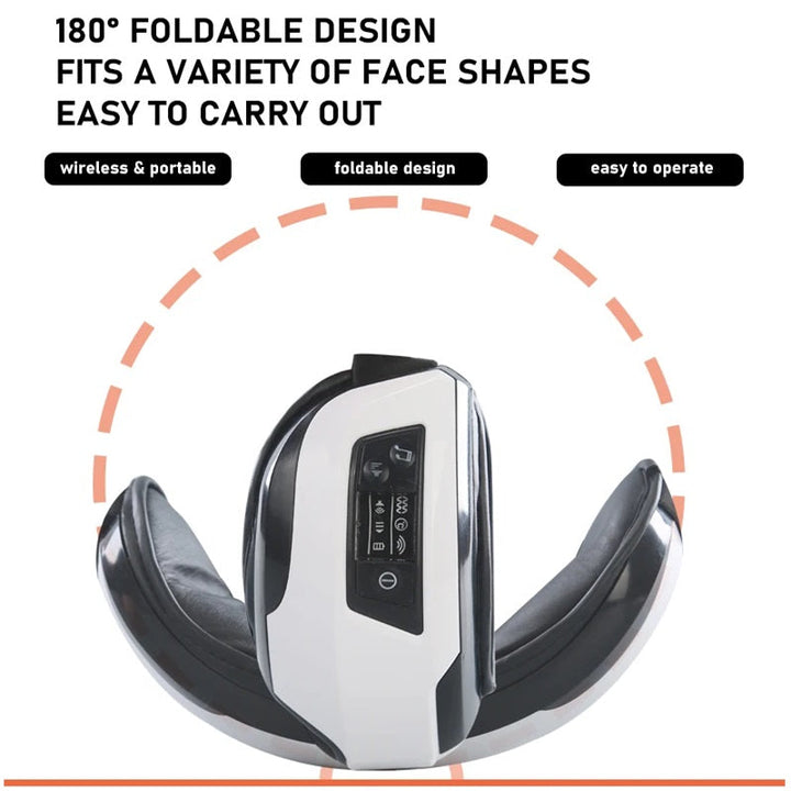 Lisslune | Portable Eye Massager with Soothing Heat, Vibration, and Bluetooth Music