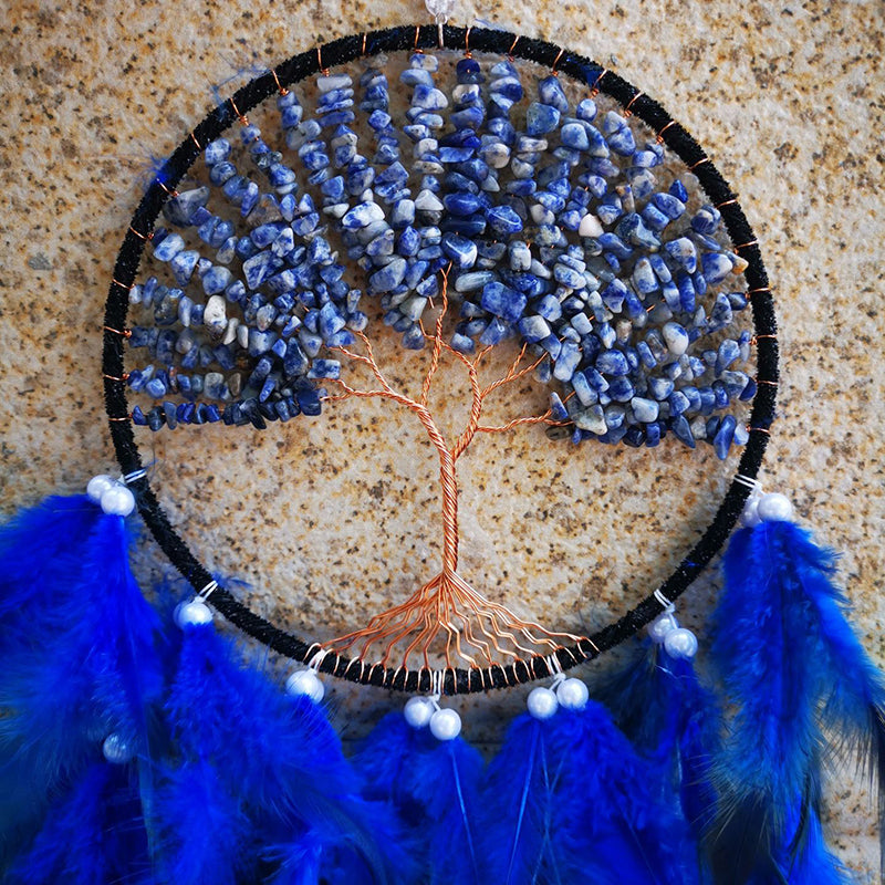 Lisslune | Lapis Lazuli Tree of Life Dreamcatcher