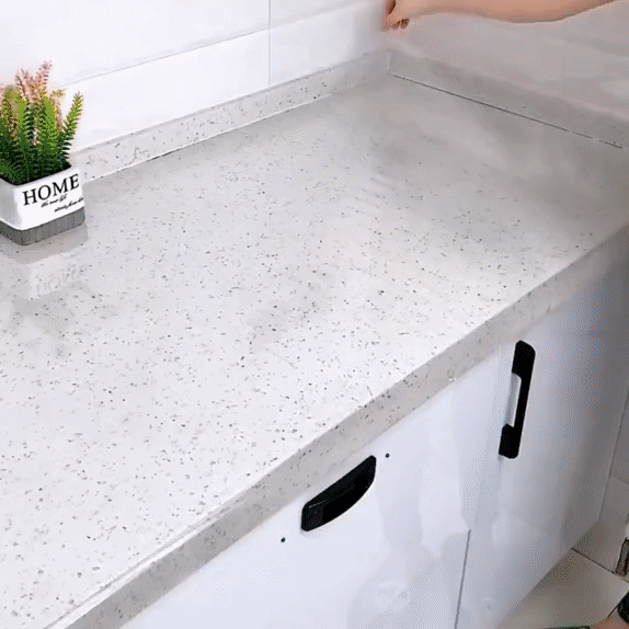 Lisslune | Glossy Self-Adhesive Waterproof Countertop Film Roll