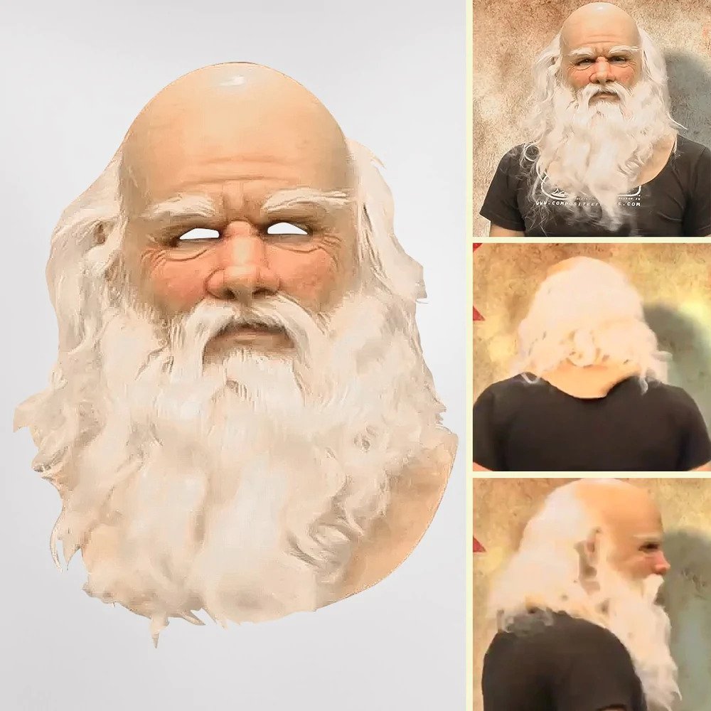 Lisslune | Realistic Santa Claus Mask – Latex mask with comfortable fit