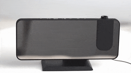 Lisslune | LED Projection Alarm Clock with Radio USB Charger Display