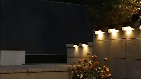 Lisslune | Wireless LED Solar Wall Lights - Outdoor Garden Lighting for Pathways & Patios, Energy-Efficient & Weather-Resistant