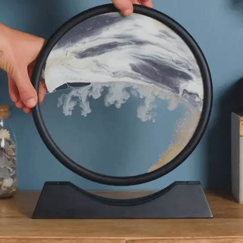 Lisslune | Royaleva Moving Sand Art Sculpture - LED Calming Desk Decoration
