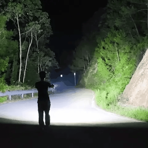 Lisslune | 100,000 Lumen Rechargeable LED Flashlight | Waterproof, Impact-Resistant & Ideal for Hiking, Emergencies & Power Outages