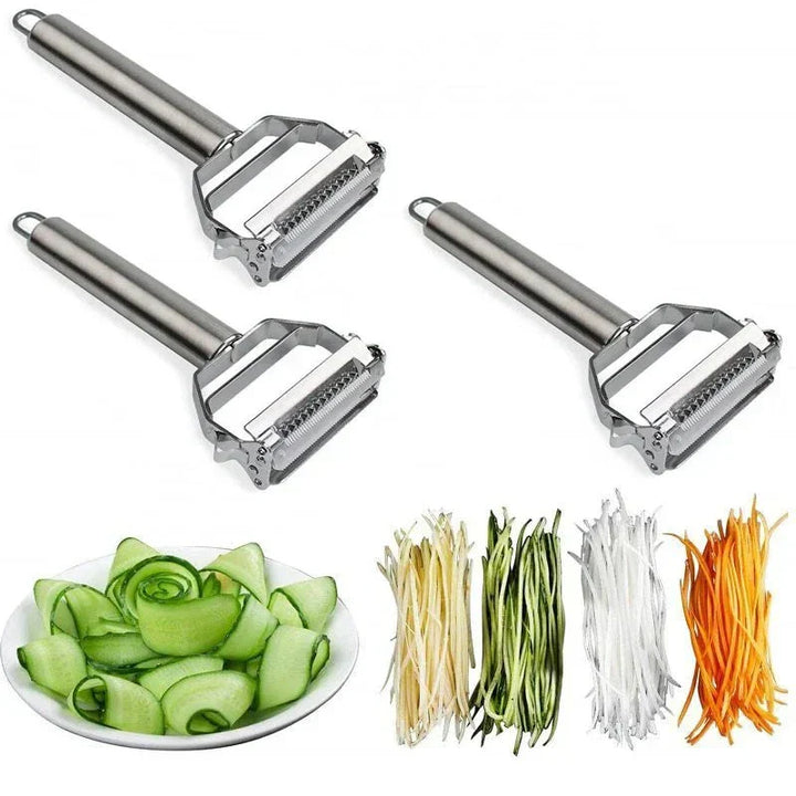 Lisslune | Ultra-sharp stainless steel multifunctional vegetable slicer & julienne cutter potato carrot grater