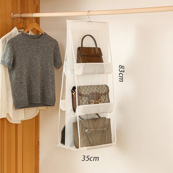 Lisslune | Hanging Handbag Organizer – Double-sided Design with 6 Compartments
