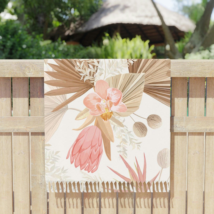 Lisslune | Bohemian Tassel Throw Blanket for Outdoor Adventures