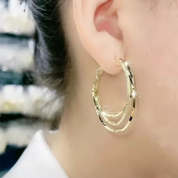 Lisslune | Multi-layered hoop earrings