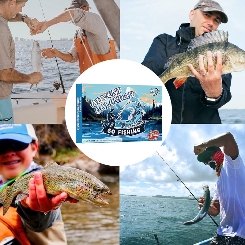 Lisslune | 24 Days Christmas Countdown Fish Tackle Set