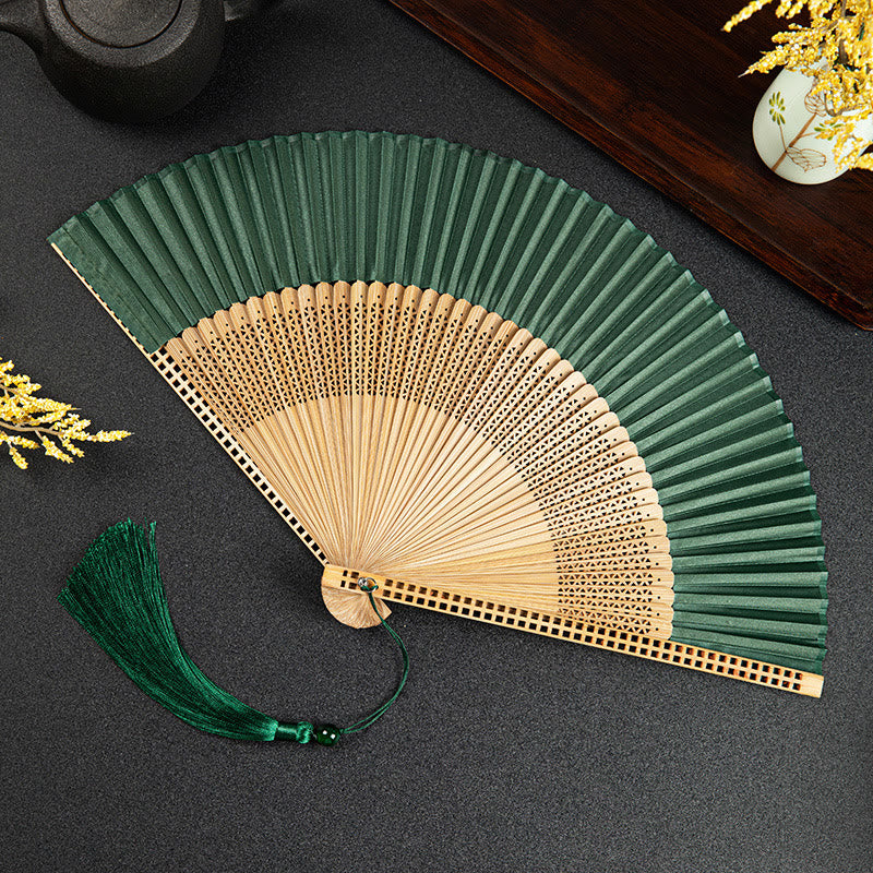 Lisslune | Hand fan made of bamboo silk