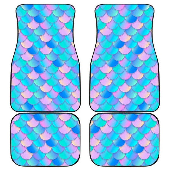 Lisslune | Mermaid Scales Pink Teal Car Mats