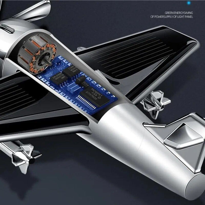 Lisslune | Solar-powered rotating aircraft air freshener and ornament