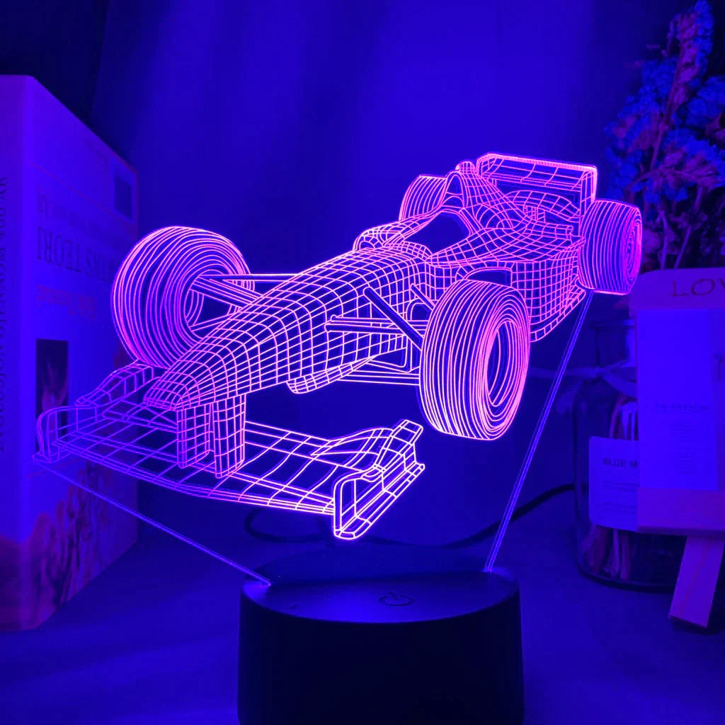 Lisslune | Formula-1-3D-Illusion lamp with color mode