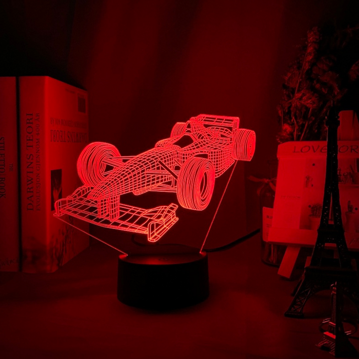 Lisslune | Formula-1-3D-Illusion lamp with color mode
