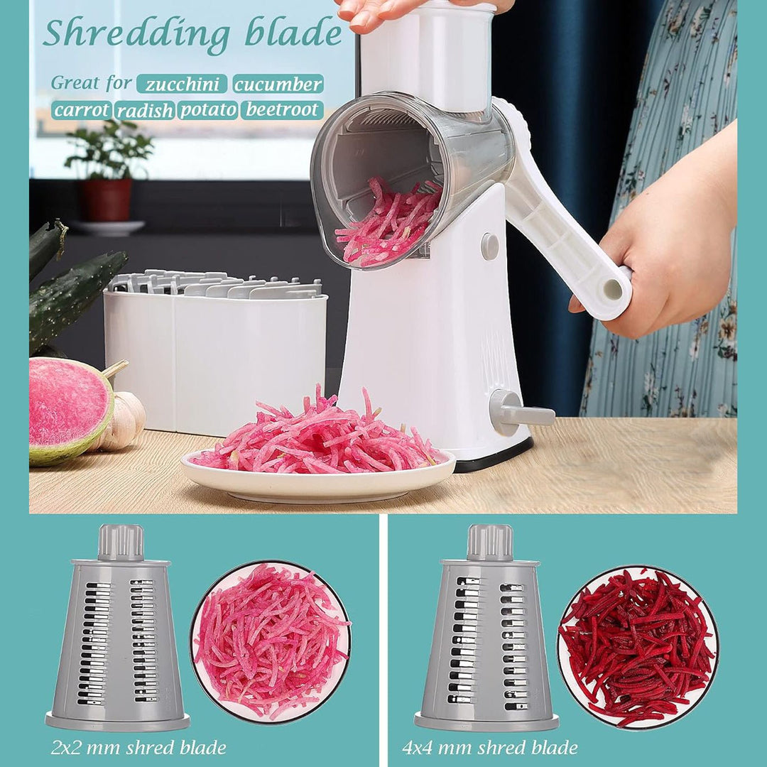 Lisslune | 5-in-1 Rotating Cheese Slicer and Grater